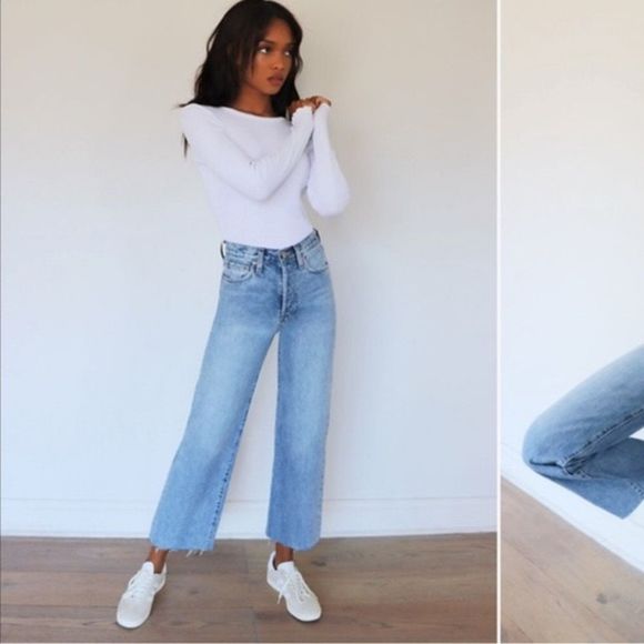 ARITZIA | Denim Forum Farrah Wide Leg - Picture 1 of 12